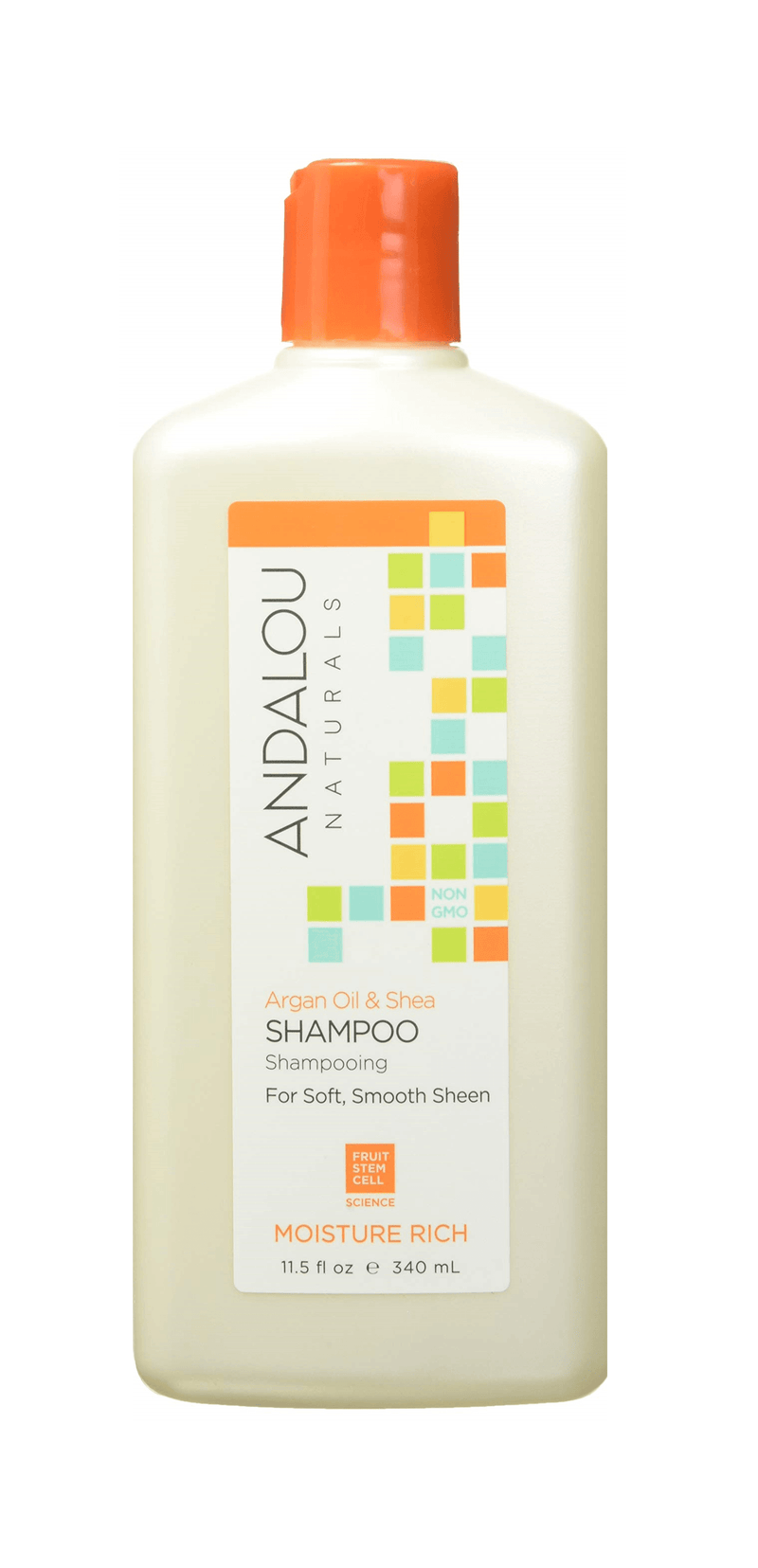 Andalou Naturals Shampoo Argan Oil & Shea Moisture Rich 340mL - Five Natural