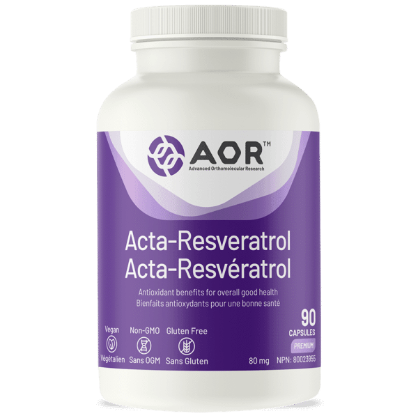 AOR Acta-Resveratrol 90 Capsules - Five Natural