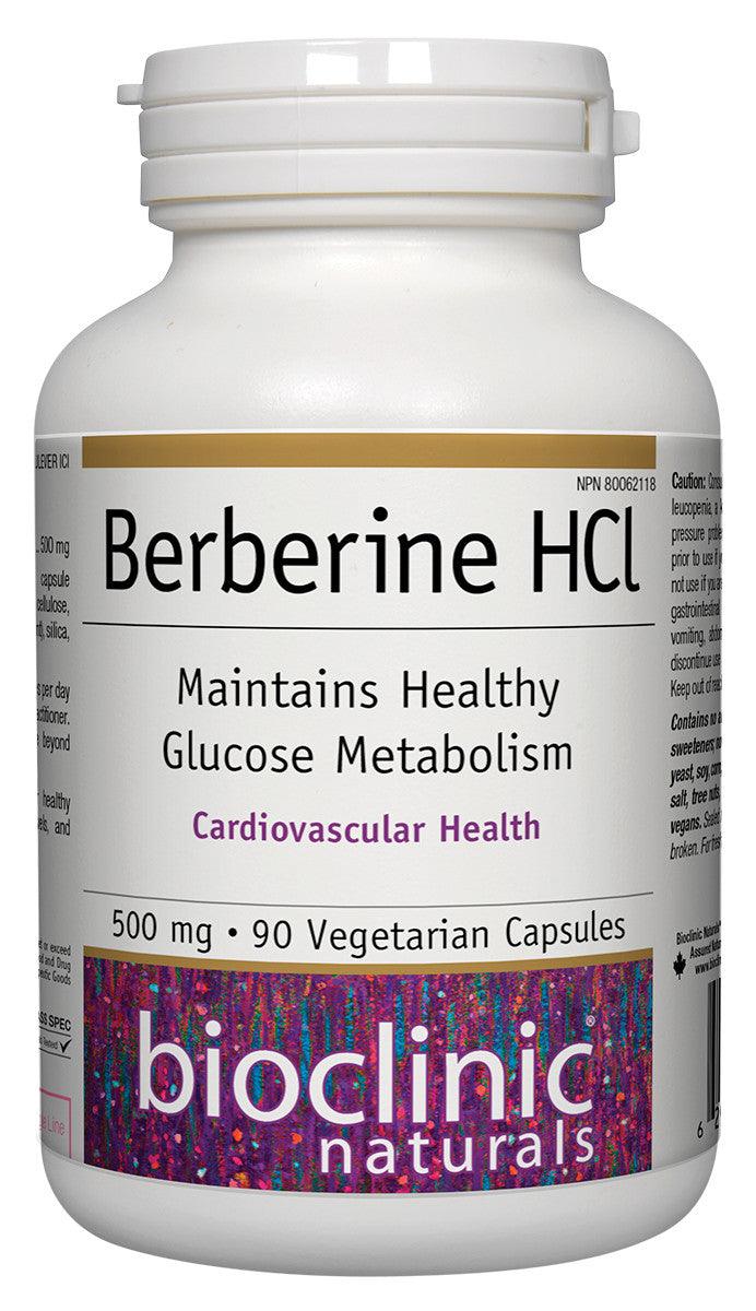 Bioclinic Naturals Berberine HCl 90 Veg Capsules - Five Natural