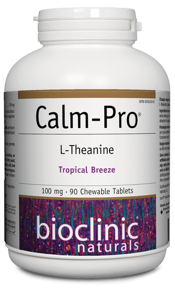 Bioclinic Naturals Calm-Pro® 100mg Tropical Breeze 90 Chewable Tablets - Five Natural