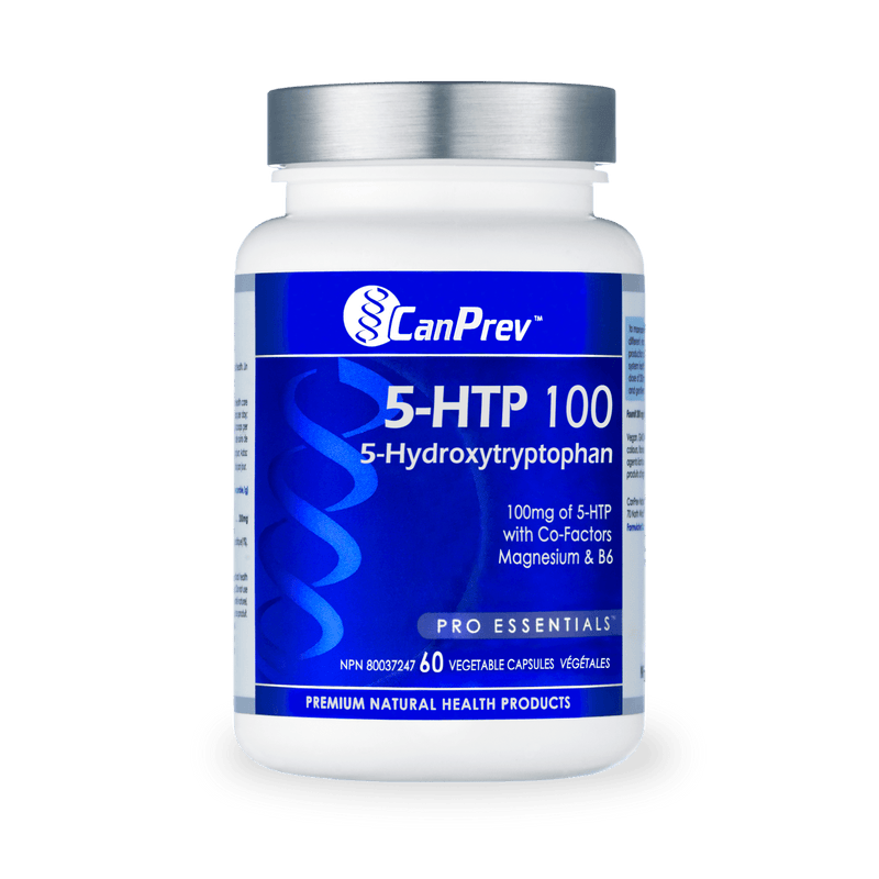 CanPrev 5-HTP 100 with B6 & Magnesium 60 Veg Capsules - Five Natural