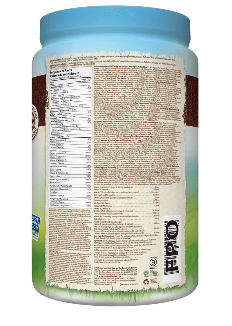 Garden of Life All In One Shake Chocolate 1017g - Five Natural