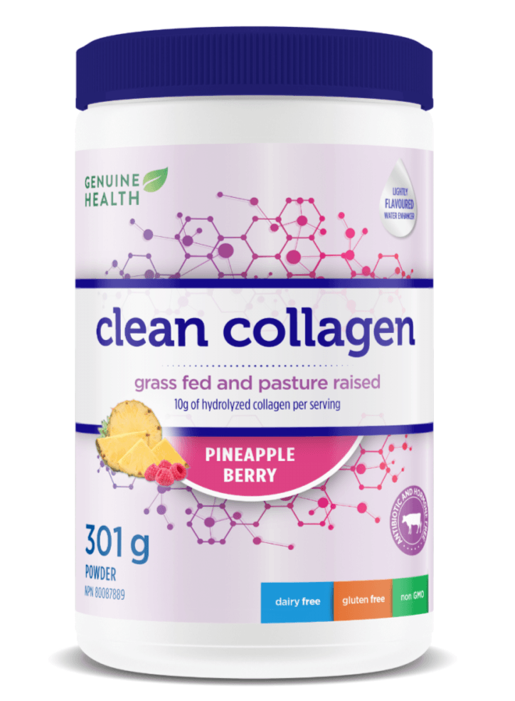 Genuine Health Clean Collagen Bovine Pineapple Berry 301g - Five Natural