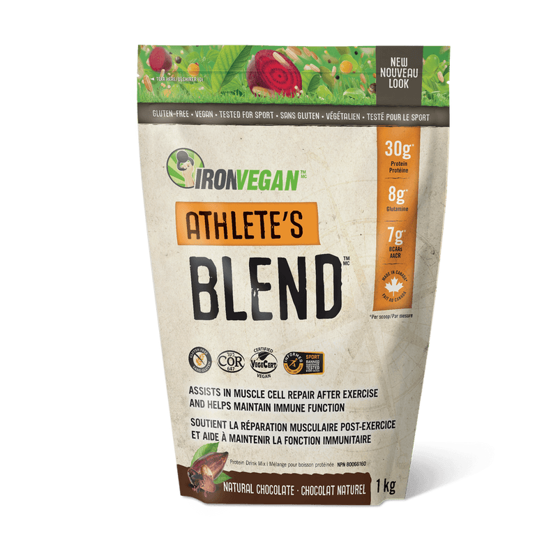 Iron Vegan Athlete's Blend - Chocolate 1kg Powder - Five Natural