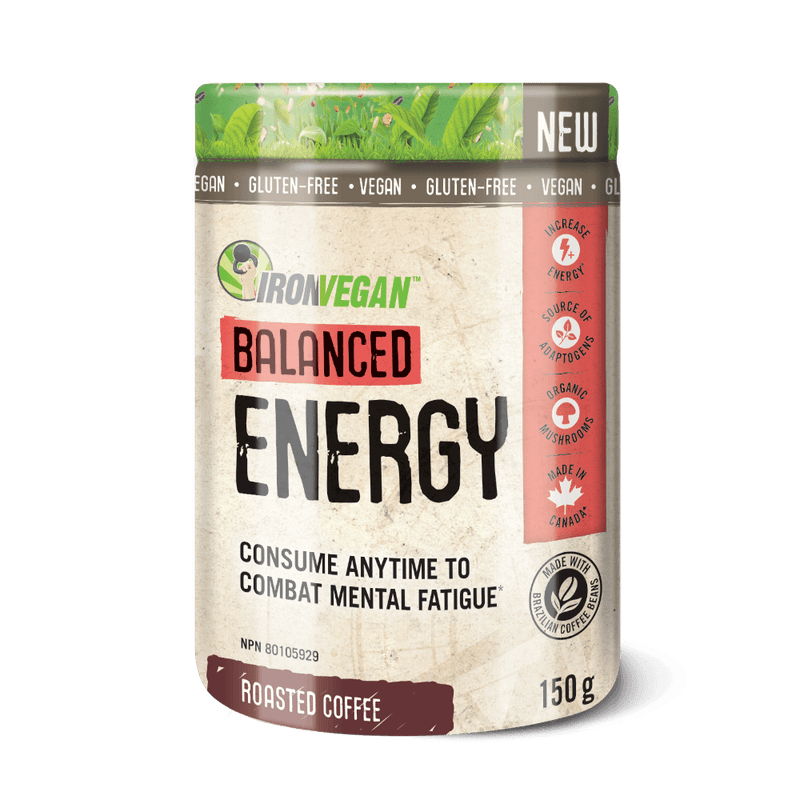 Iron Vegan Balanced Energy - Roasted Coffee 150g Powder - Five Natural