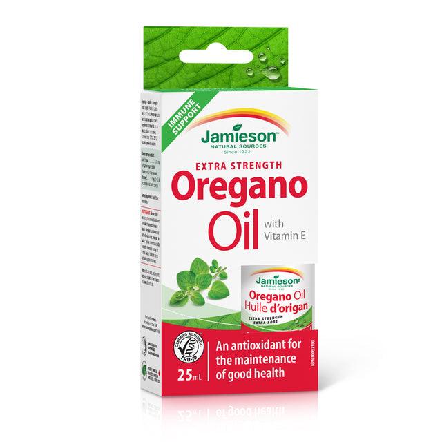 Jamieson Oregano Oil Extra Strength with Vitamin E 25mL Liquid - Five Natural