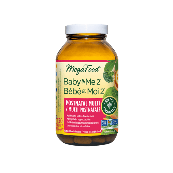 MegaFood Baby & Me 2 120 Tablets - Five Natural