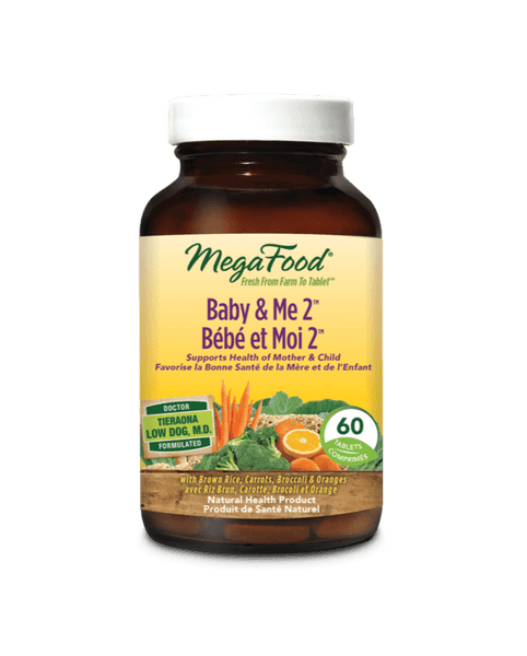 MegaFood Baby & Me 2 60 Tablets - Five Natural