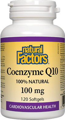 Natural Factors Coenzyme Q10 100 mg 120 Softgels - Five Natural