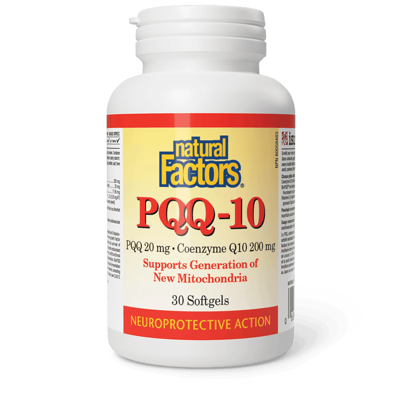 Natural Factors PQQ-10 20 mg · Coenzyme Q10 200 mg 30 Softgels - Five Natural