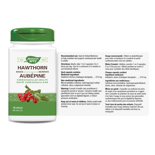 Nature's Way Hawthorn Berries 100 Capsules - Five Natural