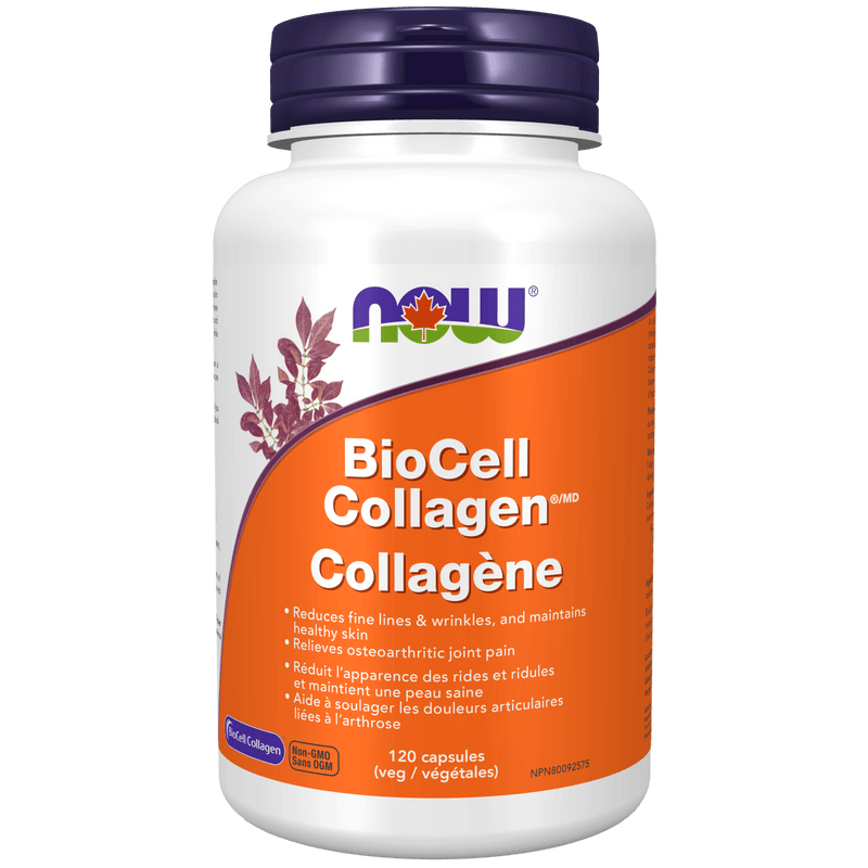 NOW BioCell Type II Collagen 500mg 120 Veg Capsules - Five Natural