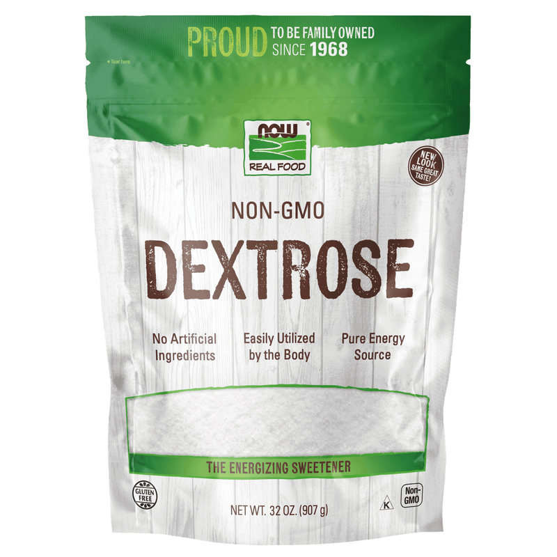 NOW Dextrose, Pure Powder 908g - Five Natural