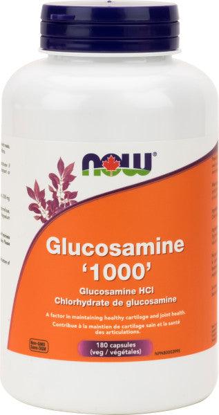 NOW Glucosamine HCL 1000mg 180 Veg Capsules - Five Natural