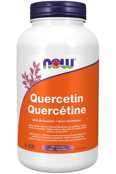 NOW Quercetin with Bromelain 240 Veg Capsules - Five Natural