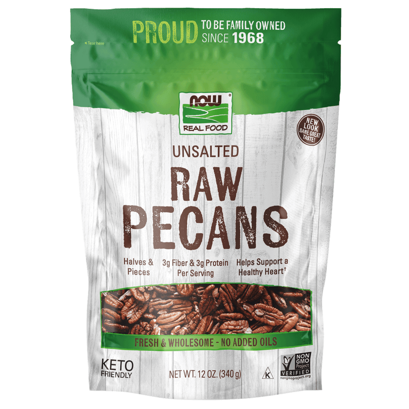 NOW Raw Pecans 340g - Five Natural