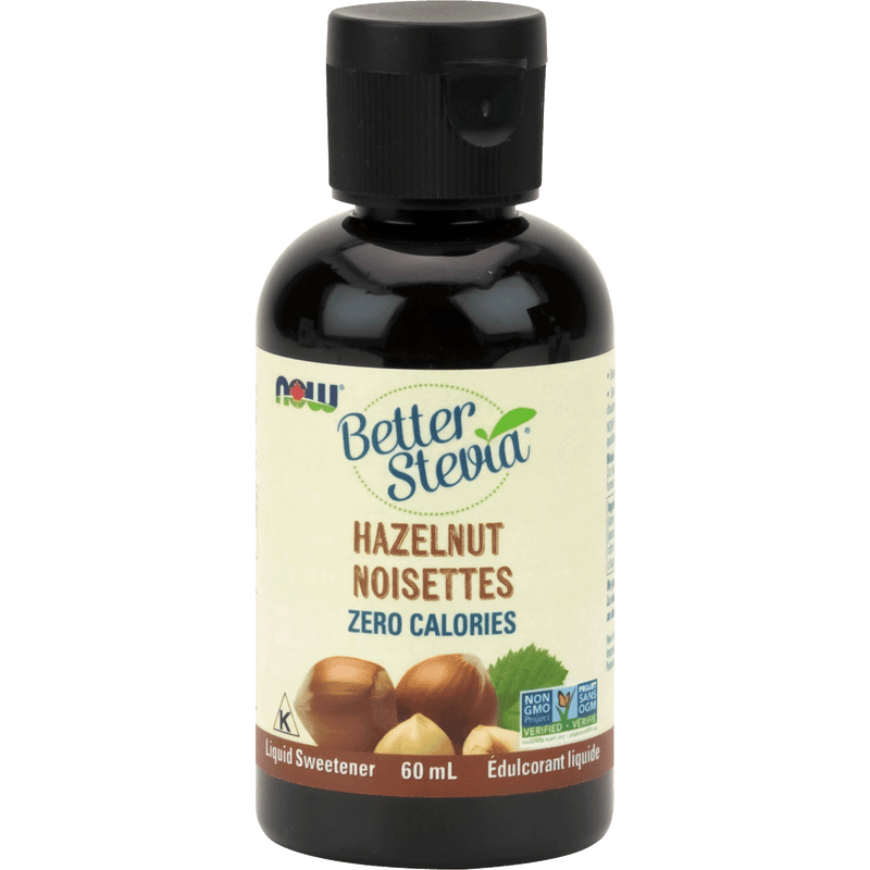 NOW Stevia Liquid Extract (Hazelnut) 60mL - Five Natural