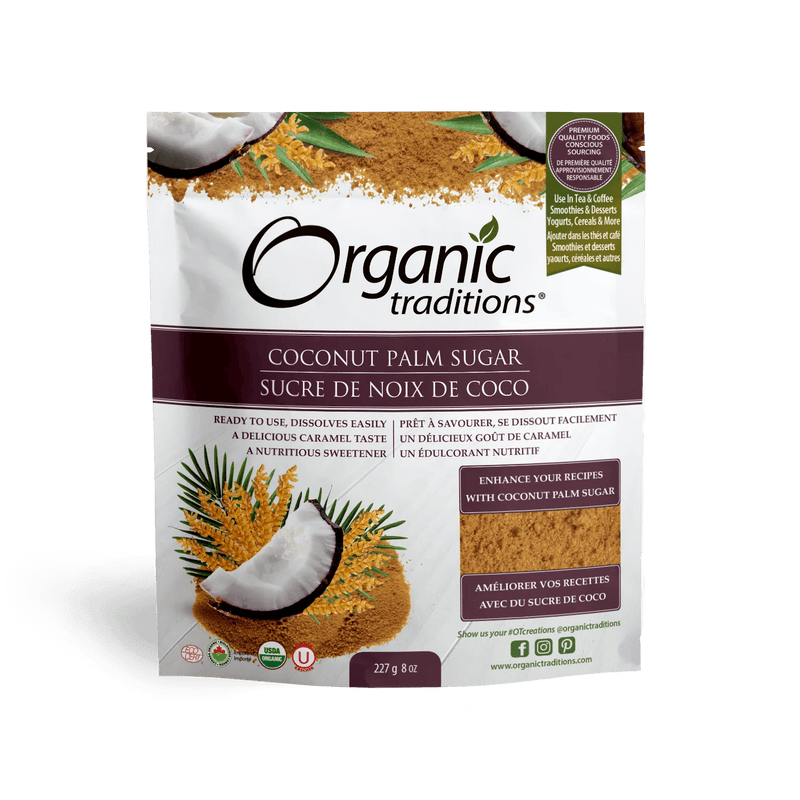 Organic Traditions Coconut Palm Sugar 227g - Five Natural