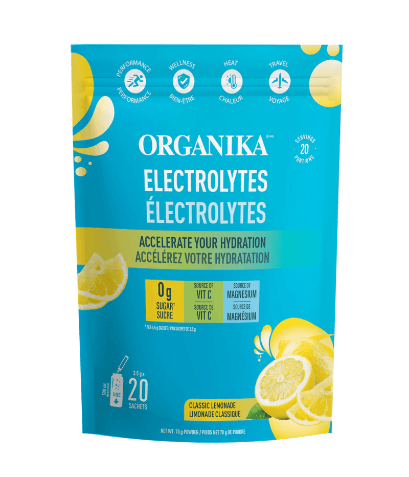 Organika Electrolytes Classic Lemonade 3.5g x20 Sachets - Five Natural