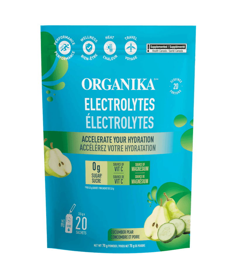 Organika Electrolytes Cucumber Pear 3.5g x20 Sachets - Five Natural