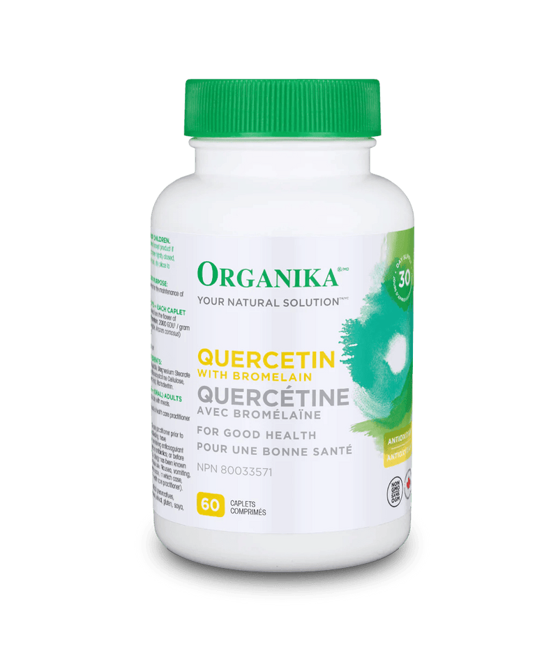 Organika Quercetin With Bromelain 500mg 60 Caplets - Five Natural