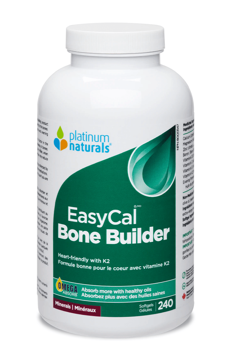 Platinum Naturals Easycal® Bone Builder 240 Softgels - Five Natural