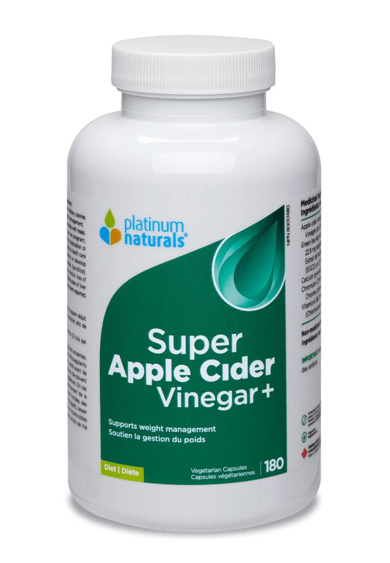 Platinum Naturals Super Apple Cider Vinegar+ 180 Veg Capsules - Five Natural