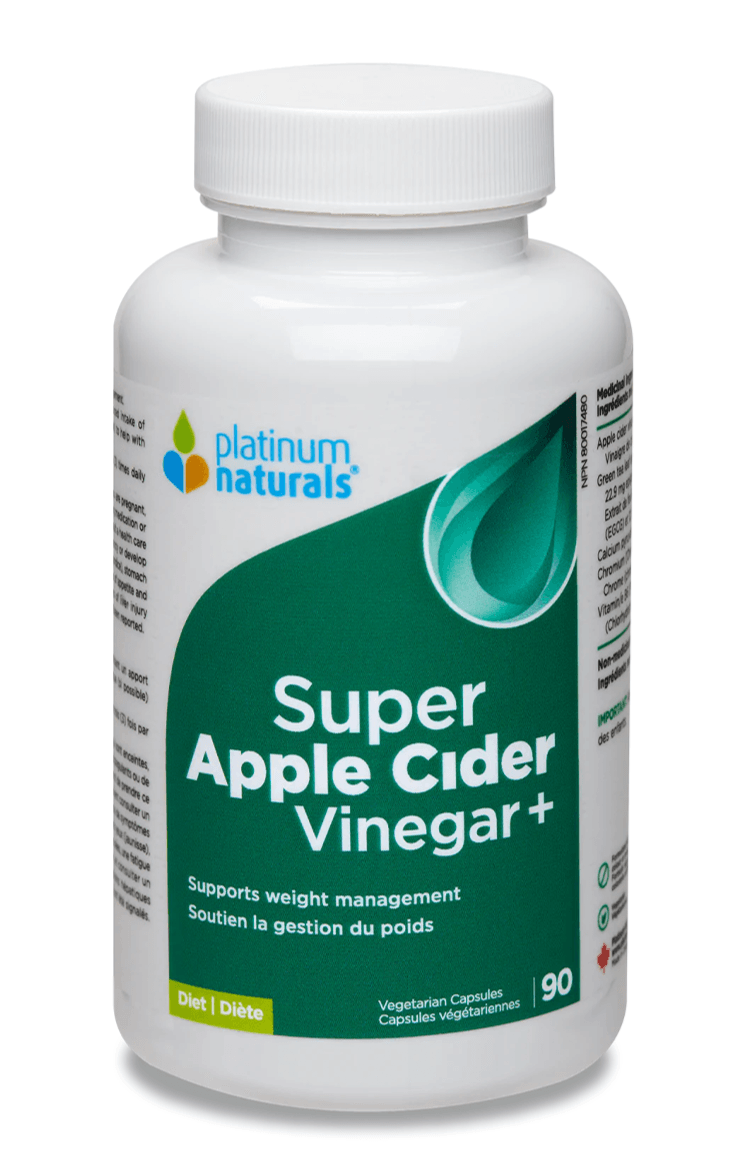 Platinum Naturals Super Apple Cider Vinegar+ 90 Veg Capsules - Five Natural