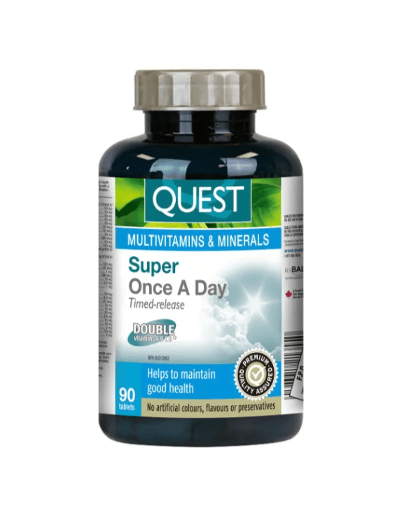 Quest Super Once A Day Multi - Time Release 90 Tablets - Five Natural