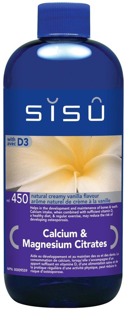 Sisu Cal Mag Citrates Liquid with D3 Vanilla 450mL - Five Natural