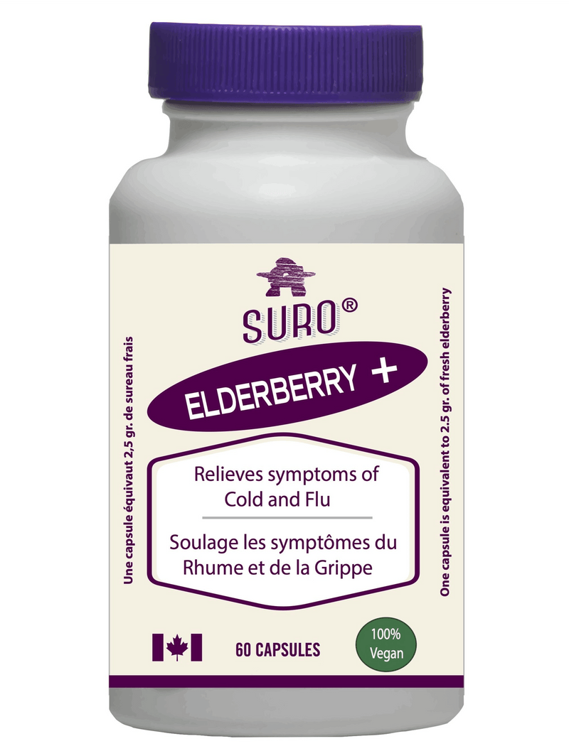 Suro Organic Elderberry capsules 60ct - Five Natural