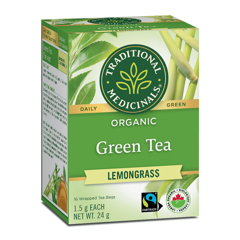 Traditional Medicinals Organic Green Tea With Lemongrass 16 Bags - Five Natural