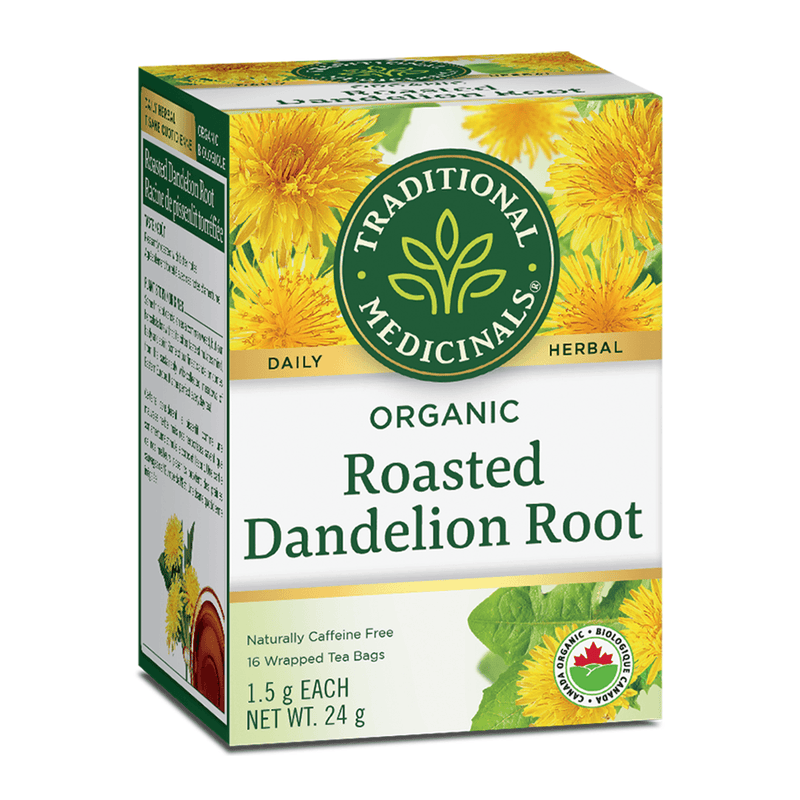 Traditional Medicinals Organic Roasted Dandelion Root 16 Bags - Five Natural