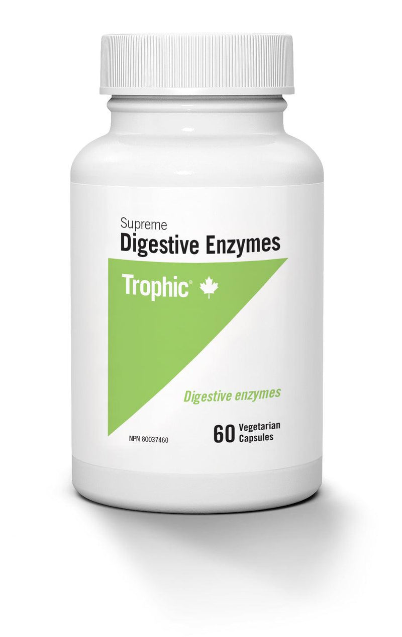 Trophic Digestive Enzymes Supreme 60 Veg Capsules - Five Natural