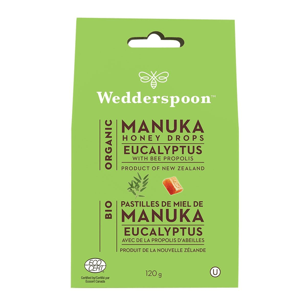  Wedderspoon Organic Manuka Honey Drops, Honey