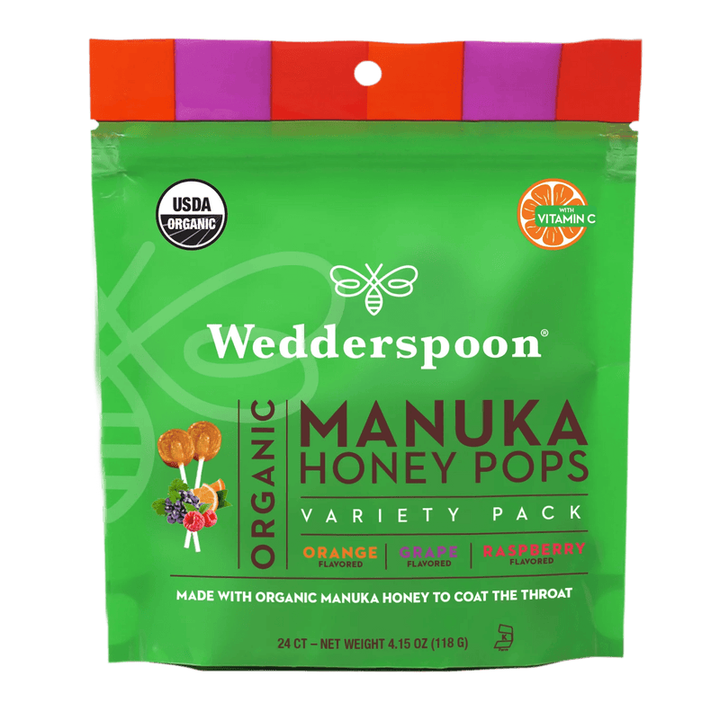 Wedderspoon Organic Manuka Honey Pops Variety Pack 120g - Five Natural